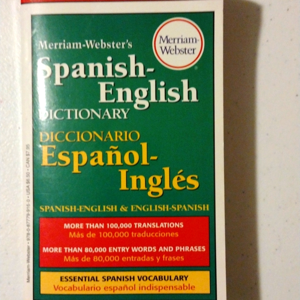 Merriam Webster Spanish English Dictionary
